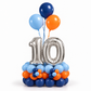 Double Number Balloon Stack with Helium Balloons